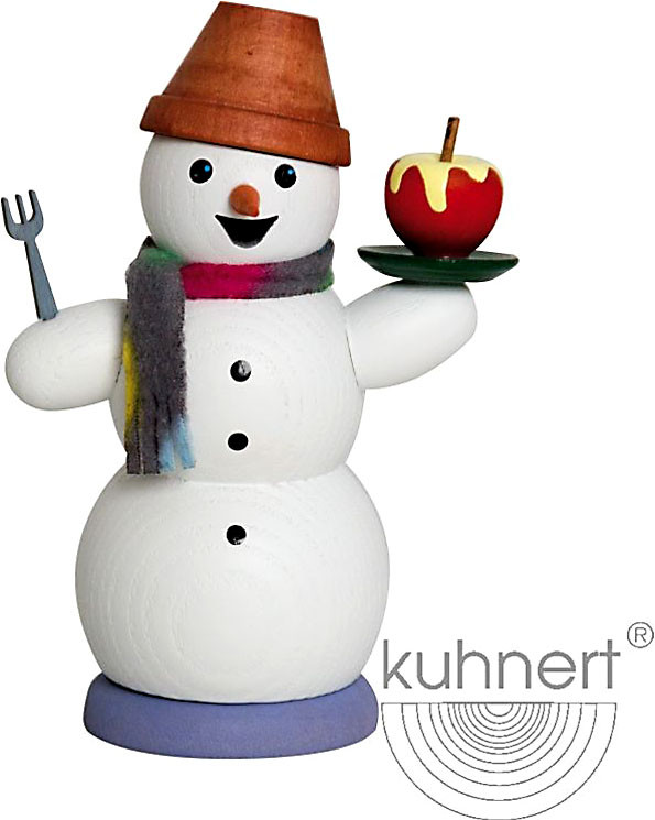Drechslerei Kuhnert Räuchermann Schneemann mit Bratapfel Drechslerei Kuhnert Räuchermann Schneemann mit Bratapfel
