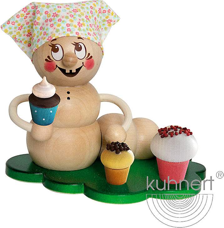 Drechslerei Kuhnert Rauchwurm Rosi mit Muffins Drechslerei Kuhnert Rauchwurm Rosi mit Muffins