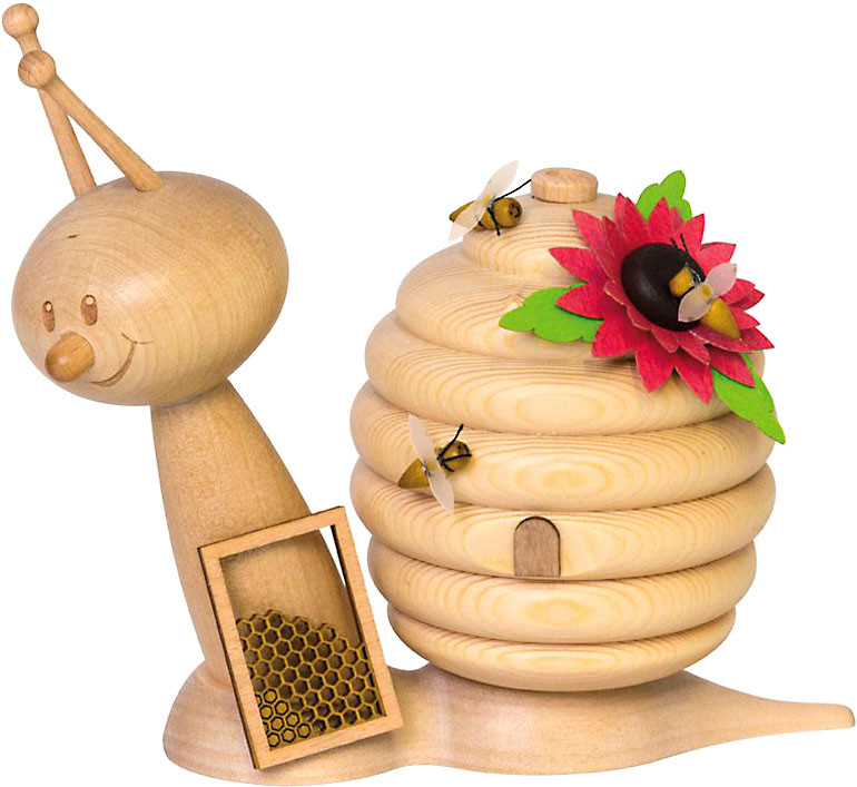 Drechslerei Kuhnert Räucherfigur Honigschnecke Drechslerei Kuhnert Räucherfigur Honigschnecke
