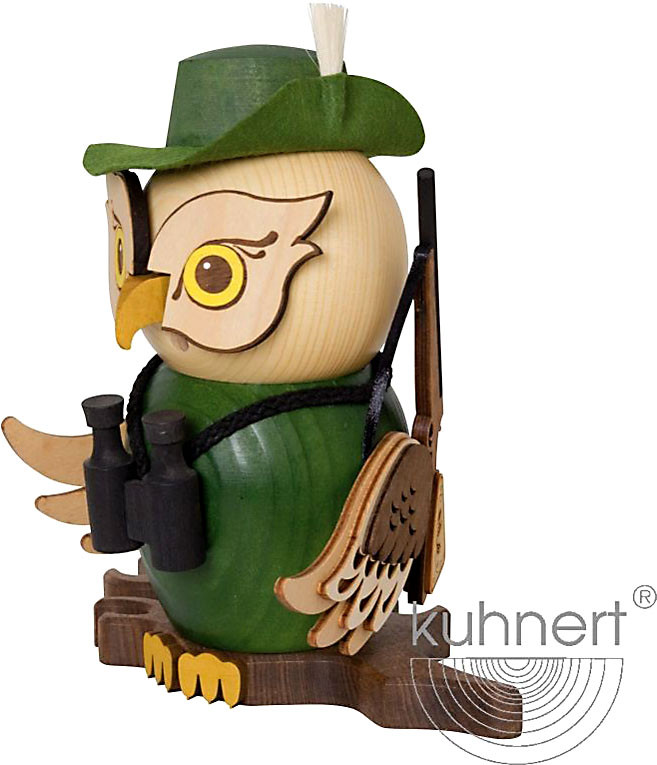 Drechslerei Kuhnert Räucherfigur Eule Jäger Drechslerei Kuhnert Räucherfigur Eule Jäger