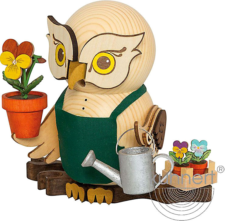Drechslerei Kuhnert Räucherfigur Eule Gärtner Drechslerei Kuhnert Räucherfigur Eule Gärtner