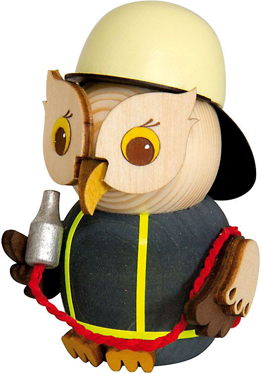 Drechslerei Kuhnert Mini-Eule Feuerwehr Drechslerei Kuhnert Mini-Eule Feuerwehr
