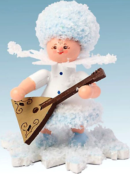 Drechslerei Kuhnert Schneeflöckchen mit Balalaika Drechslerei Kuhnert Schneeflöckchen mit Balalaika