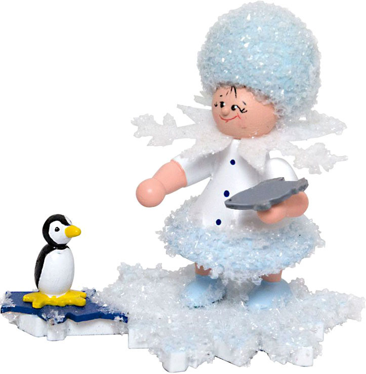 Drechslerei Kuhnert Schneeflöckchen mit Pinguin Drechslerei Kuhnert Schneeflöckchen mit Pinguin