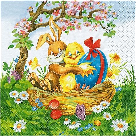 Osterservietten Easter Friends Osterservietten Easter Friends
