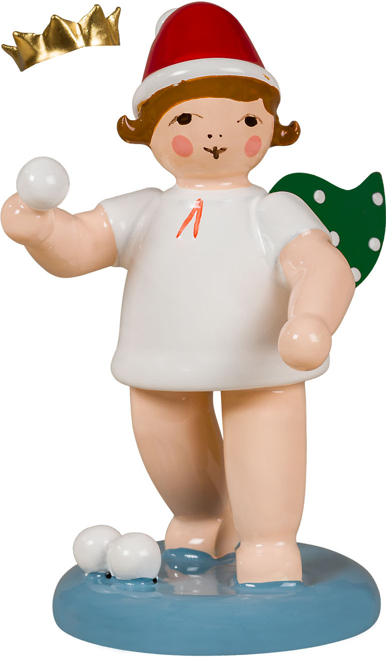 Ellmann Weihnachtsengel Schneeballwerfer, mit Krone Ellmann Weihnachtsengel Schneeballwerfer, mit Krone