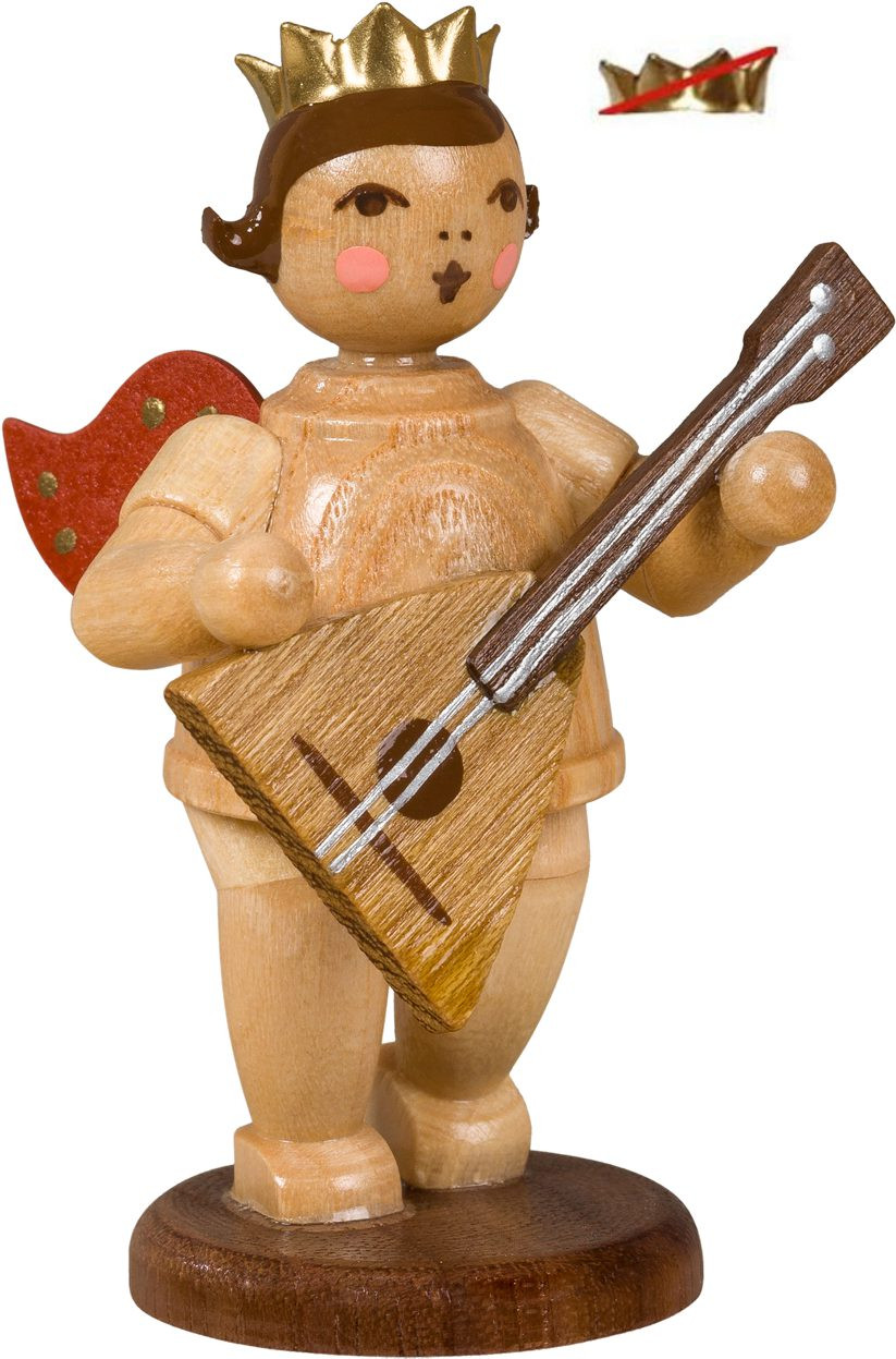 Ellmann Engel mit Balalaika - ohne Krone, natur Ellmann Engel mit Balalaika - ohne Krone, natur