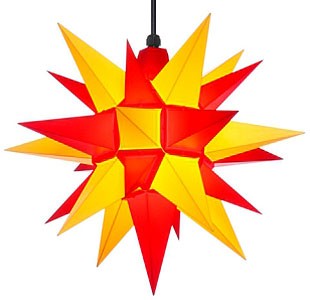 Herrnhuter Stern A4 für Außen, gelb/rot - 40 cm Herrnhuter Stern A4 für Außen, gelb/rot - 40 cm