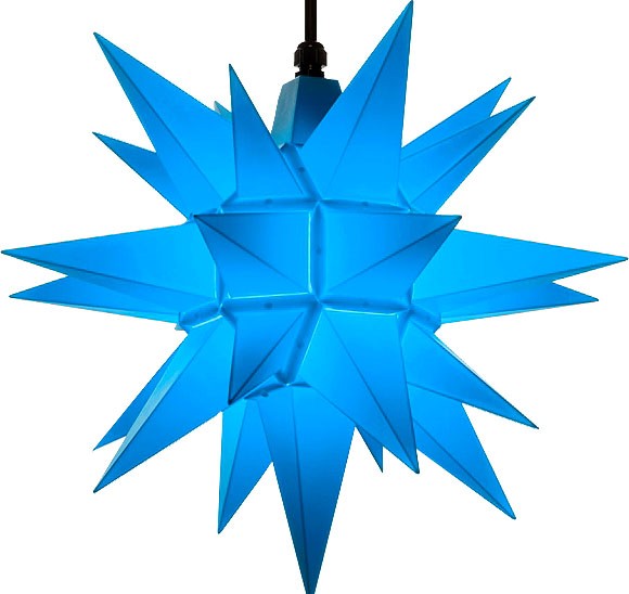 Herrnhuter Stern A4 für Außen, blau - 40 cm Herrnhuter Stern A4 für Außen, blau - 40 cm