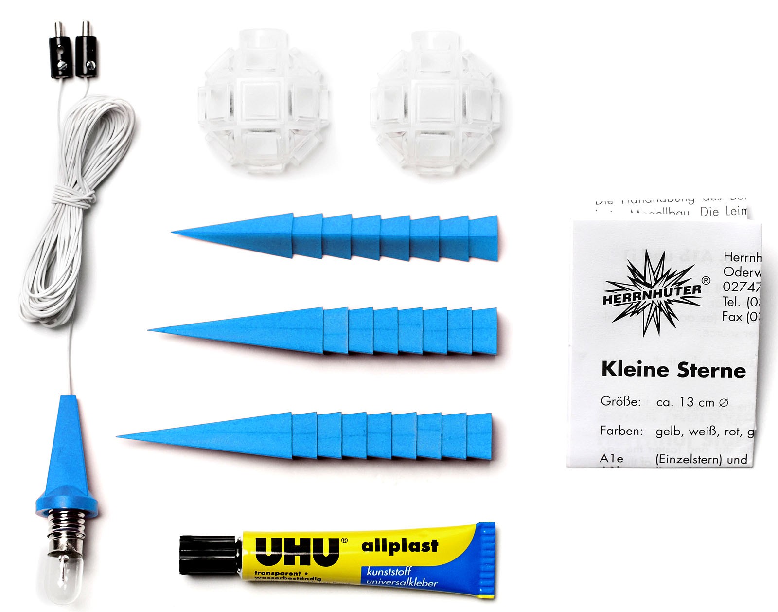 Herrnhuter Bastelstern blau - LED Herrnhuter Bastelstern blau - LED