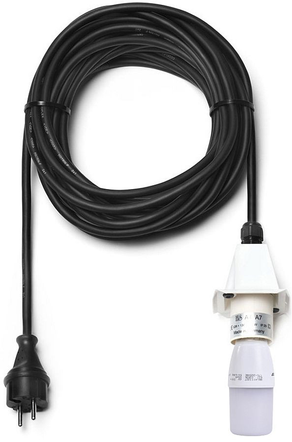 Herrnhuter Kabel für A4/A7 - 10m Deckel weiß LED