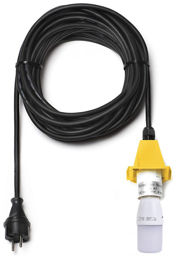 Herrnhuter Kabel für A4/A7 - 10m Deckel gelb LED