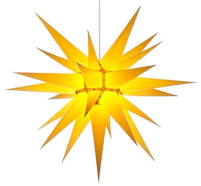 Herrnhuter Stern I7, gelb - 70 cm