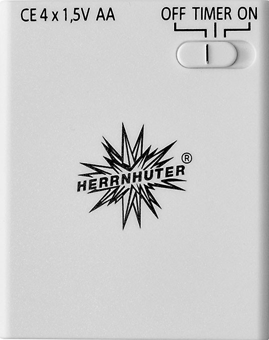 Herrnhuter Batteriehalter für 1 Stern - mit Timer Herrnhuter Batteriehalter für 1 Stern - mit Timer