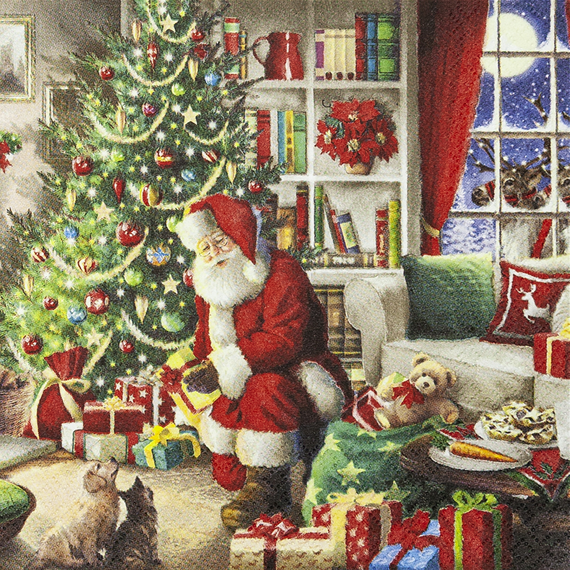 Servietten Santa brings Gifts Servietten Santa brings Gifts