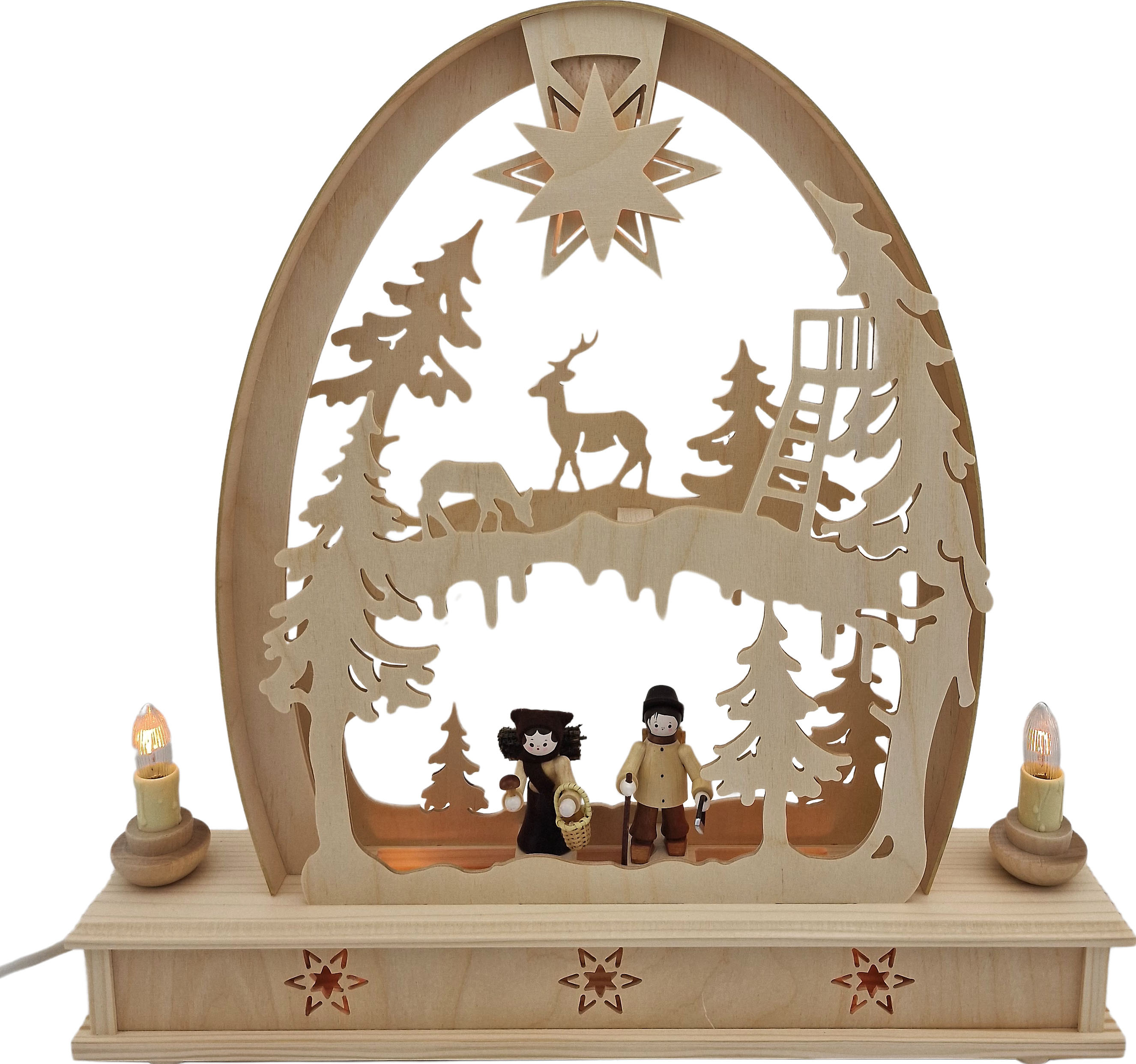 Holger Seidel Schwibbogen Seidelbogen groß - Waldmotiv Holger Seidel Schwibbogen Seidelbogen groß - Waldmotiv