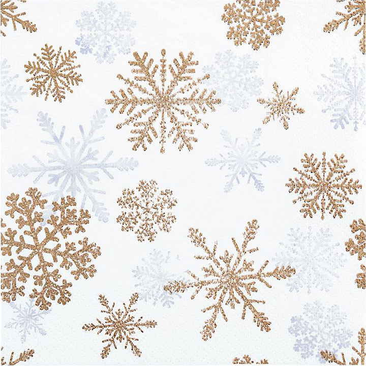 Servietten Snow Crystals copper Servietten Snow Crystals copper