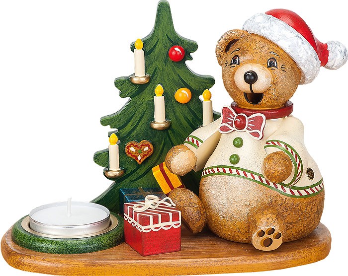 Hubrig Volkskunst Räucherwichtel Teddy`s Weihnachtsgeschenke mit Teelicht Hubrig Volkskunst Räucherwichtel Teddy`s Weihnachtsgeschenke mit Teelicht