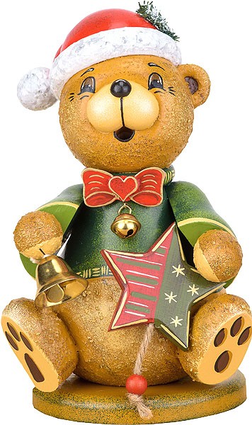 Hubrig Volkskunst Räucherwichtel Teddy Weihnachtsklaus