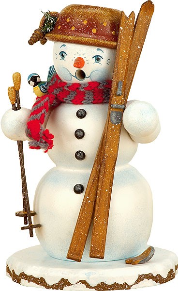 Hubrig Volkskunst Räuchermann Winterkinder Schneemann Hubrig Volkskunst Räuchermann Winterkinder Schneemann