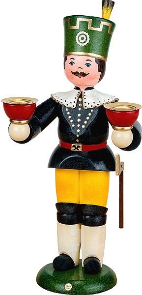 Hubrig Volkskunst Bergmann mit Kerzen Hubrig Volkskunst Bergmann mit Kerzen