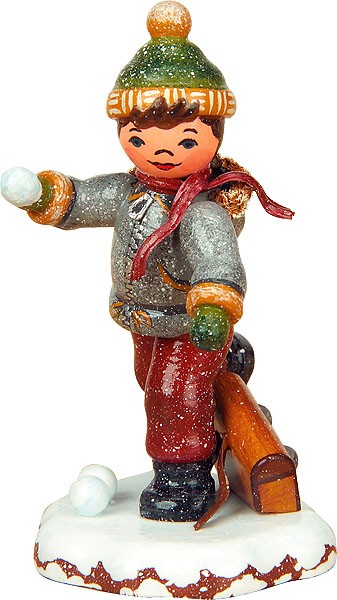 Hubrig Volkskunst Winterkinder - Schuljunge Hubrig Volkskunst Winterkinder - Schuljunge