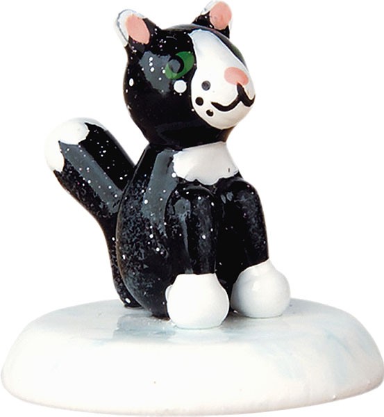 Hubrig Volkskunst Winterkinder - Katze schwarz Hubrig Volkskunst Winterkinder - Katze schwarz