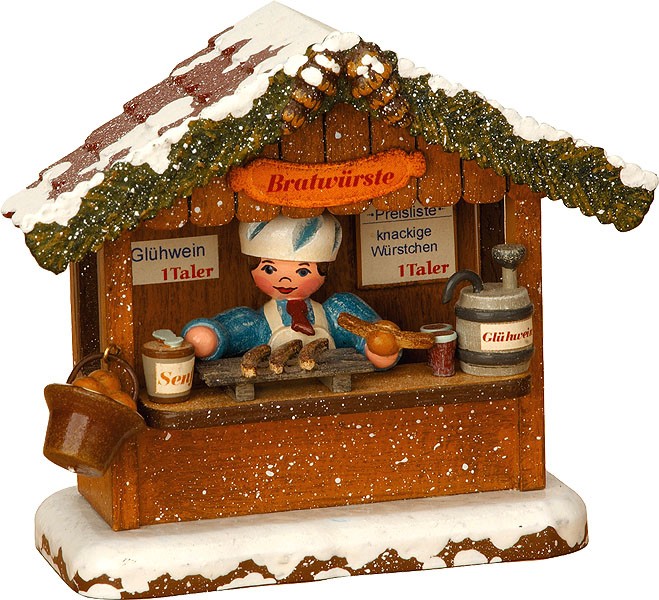 Hubrig Volkskunst Winterkinder - Bratwursthäusel Hubrig Volkskunst Winterkinder - Bratwursthäusel