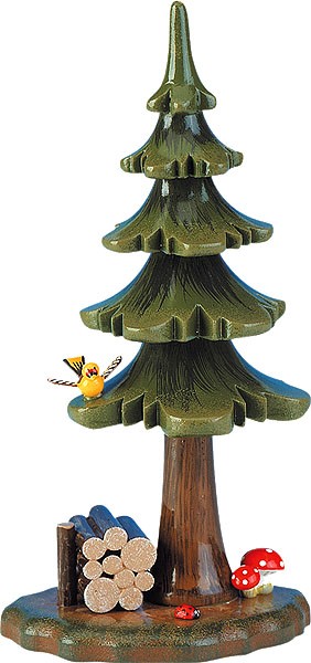 Hubrig Volkskunst Sommerbaum mit Holzstapel Hubrig Volkskunst Sommerbaum mit Holzstapel