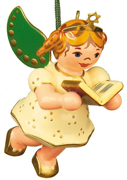 Hubrig Volkskunst Baumbehang Engel mit Gesangbuch Hubrig Volkskunst Baumbehang Engel mit Gesangbuch