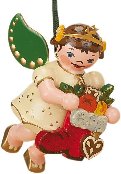 Hubrig Volkskunst Baumbehang Engel mit Nikolausstiefel Hubrig Volkskunst Baumbehang Engel mit Nikolausstiefel