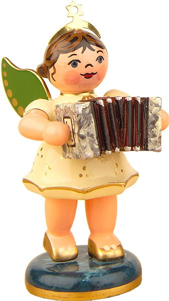 Hubrig Volkskunst Engel mit Ziehharmonika Hubrig Volkskunst Engel mit Ziehharmonika