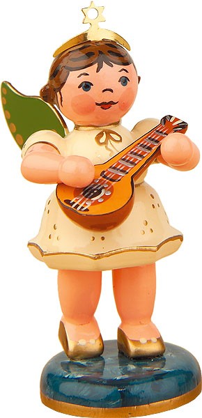 Hubrig Volkskunst Engel mit Mandoline Hubrig Volkskunst Engel mit Mandoline