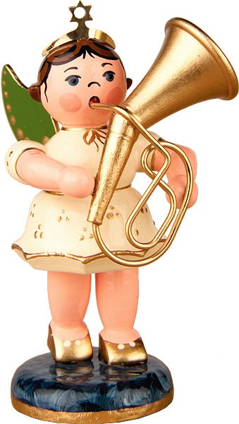 Hubrig Volkskunst Engel mit Tenorhorn Hubrig Volkskunst Engel mit Tenorhorn