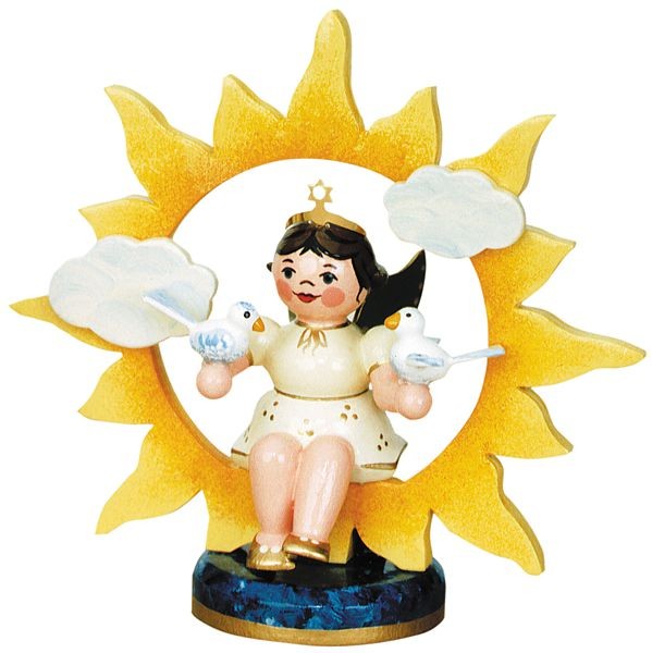 Hubrig Volkskunst Engel-Sonne mit Tauben Hubrig Volkskunst Engel-Sonne mit Tauben