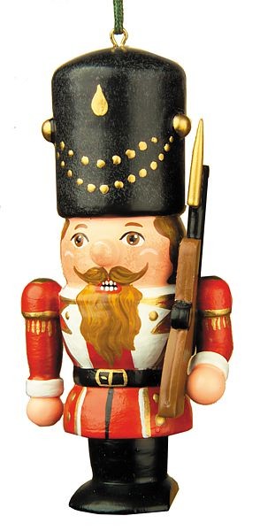 Hubrig Volkskunst Baumbehang Nussknacker, Wachsoldat Hubrig Volkskunst Baumbehang Nussknacker, Wachsoldat