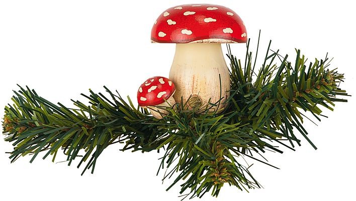 Hubrig Volkskunst Baumclipser Fliegenpilz Hubrig Volkskunst Baumclipser Fliegenpilz