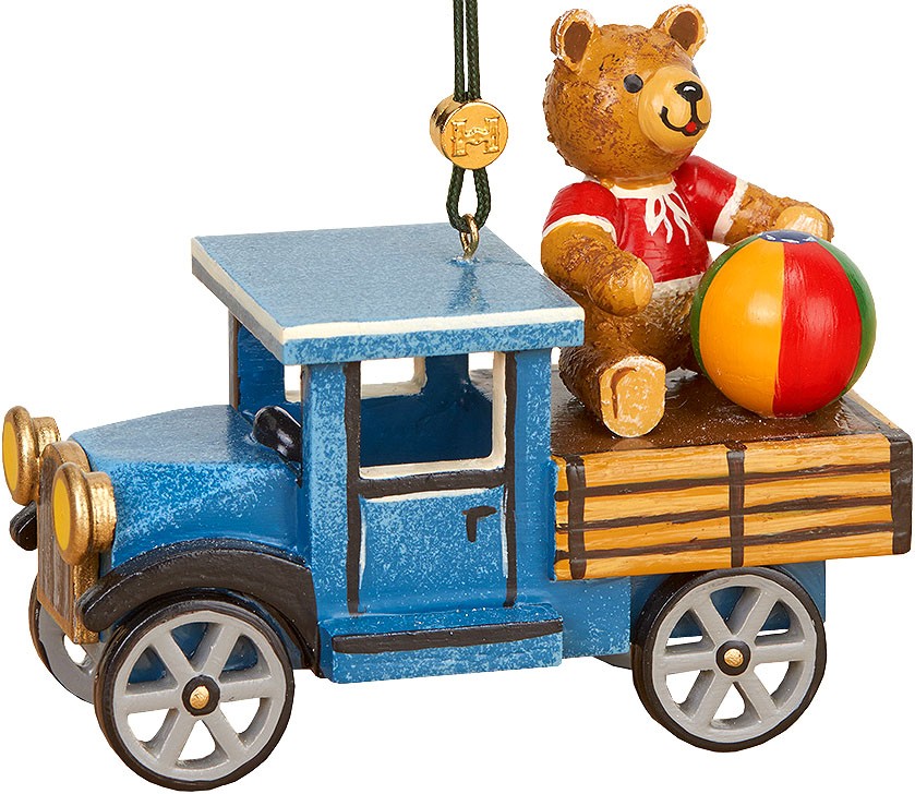 Hubrig Volkskunst Baumbehang LKW mit Teddy