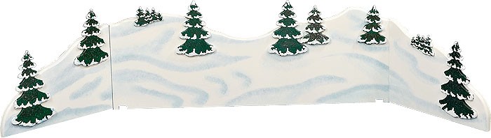 Hubrig Volkskunst Wolke Winterlandschaft - Diorama