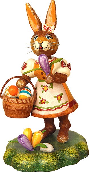 Hubrig Volkskunst Hasenmutter mit Krokus Hubrig Volkskunst Hasenmutter mit Krokus