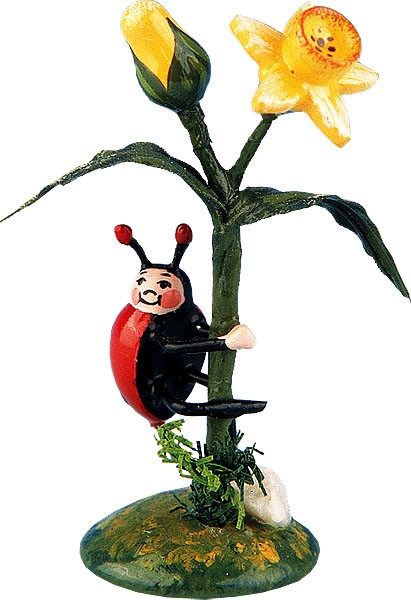 Hubrig Volkskunst Miniaturen - Marienkäfer-Narzisse Hubrig Volkskunst Miniaturen - Marienkäfer-Narzisse