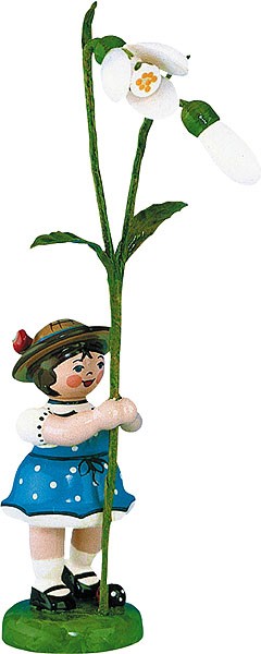 Hubrig Volkskunst Blumenkind - Mädchen mit Schneeglöckchen Hubrig Volkskunst Blumenkind - Mädchen mit Schneeglöckchen