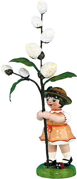 Hubrig Volkskunst Blumenkind - Mädchen mit Maikätzchen Hubrig Volkskunst Blumenkind - Mädchen mit Maikätzchen