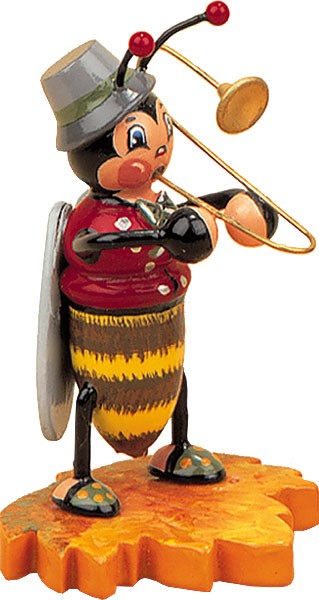 Hubrig Volkskunst Käfer - Hummelmännchen mit Posaune Hubrig Volkskunst Käfer - Hummelmännchen mit Posaune