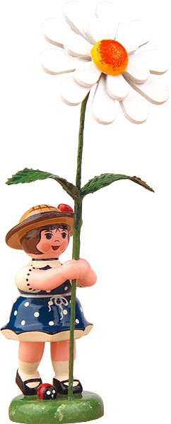 Hubrig Volkskunst Blumenkind - Mädchen mit Margerite Hubrig Volkskunst Blumenkind - Mädchen mit Margerite