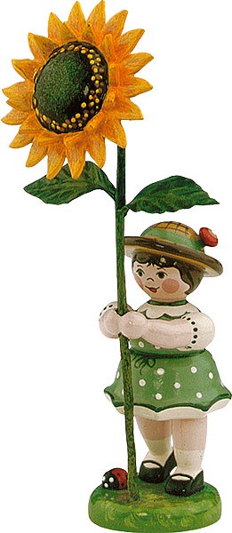 Hubrig Volkskunst Blumenkind - Mädchen mit Sonnenblume Hubrig Volkskunst Blumenkind - Mädchen mit Sonnenblume