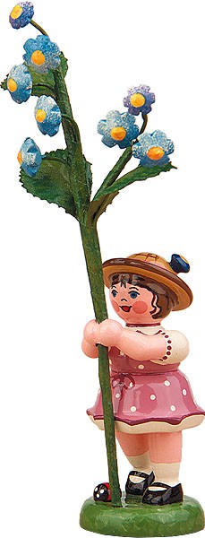 Hubrig Volkskunst Blumenkind - Mädchen mit Vergissmeinnicht Hubrig Volkskunst Blumenkind - Mädchen mit Vergissmeinnicht