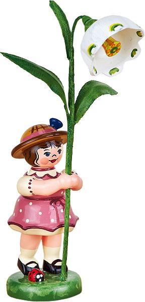 Hubrig Volkskunst Blumenkind - Mädchen mit Märzenbecher Hubrig Volkskunst Blumenkind - Mädchen mit Märzenbecher