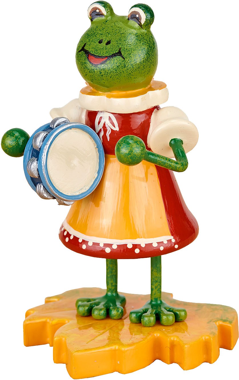 Hubrig Volkskunst Käfer - Frosch - Mädchen mit Tamburin Hubrig Volkskunst Käfer - Frosch - Mädchen mit Tamburin