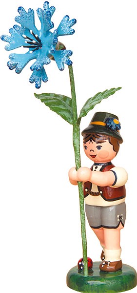 Hubrig Volkskunst Blumenkind - Junge mit Kornblume